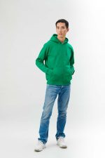 DDB333 - FELPA CON ZIP E CAPPUCCIO UNISEX - immagine 5