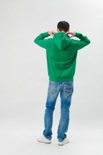 DDB333 - FELPA CON ZIP E CAPPUCCIO UNISEX - immagine 4