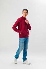 DDB334 - FELPA CON ZIP INTERA UNISEX - immagine 5